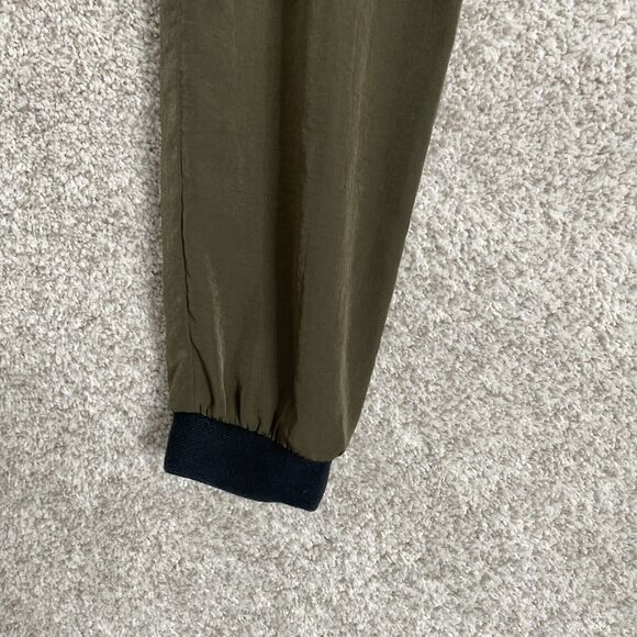 Barney’s‎ New York Army Green & Black Joggers Zipper Back Pocket pants Size 2 - Picture 3 of 11